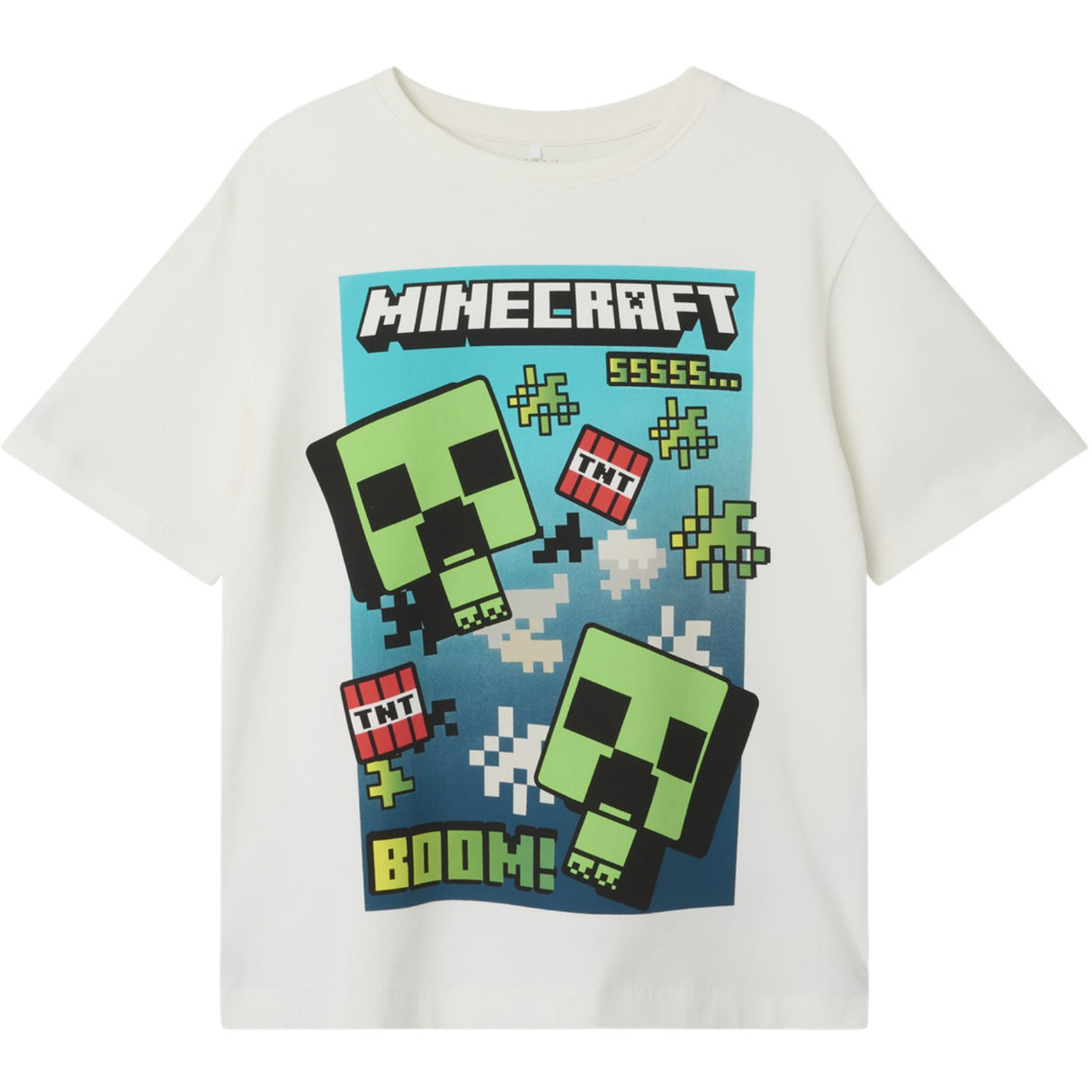 Name It Cloud Dancer Mus Minecraft Regular T-Shirt Noos