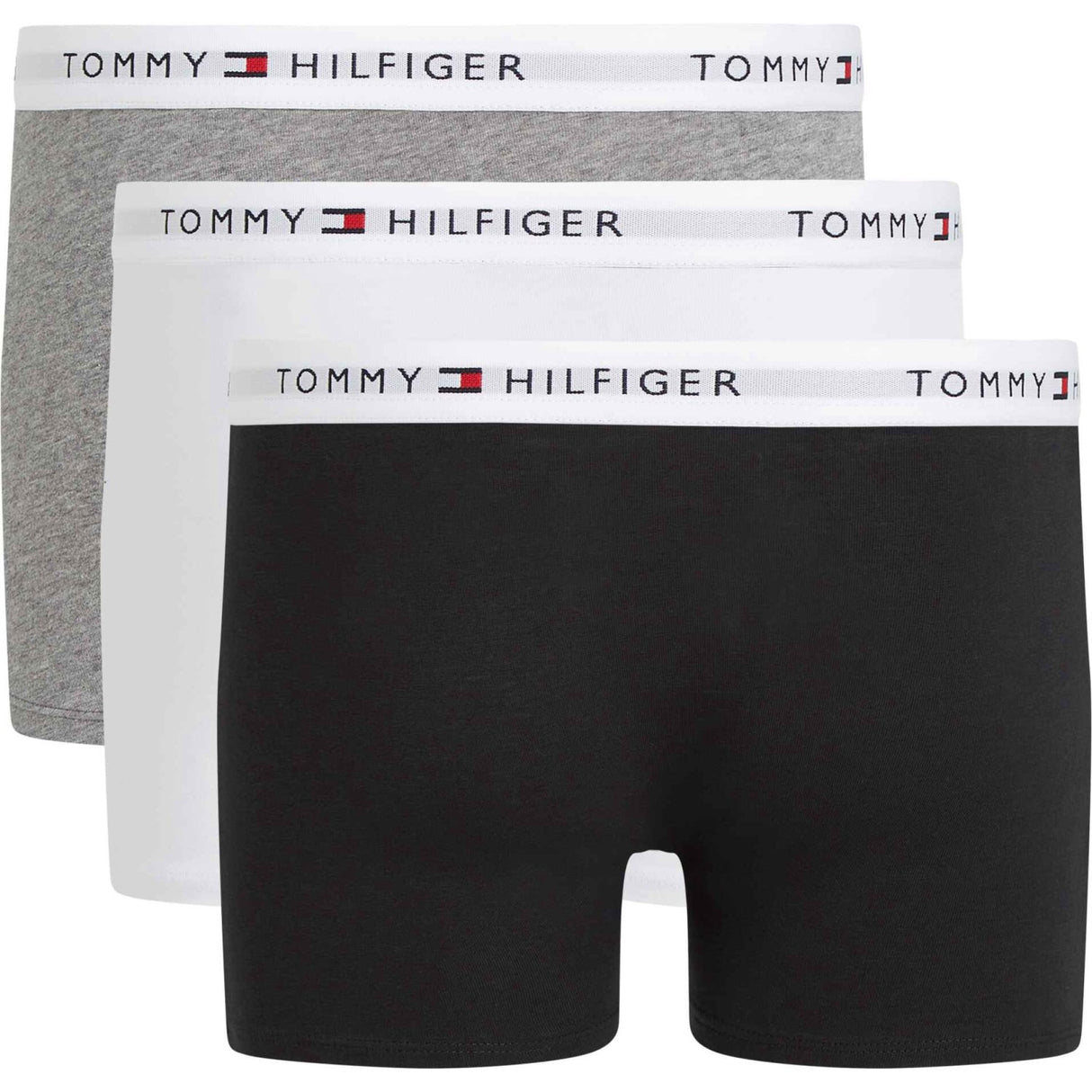 Tommy Hilfiger White/Gry Htr/Black 3 Pack Trunk