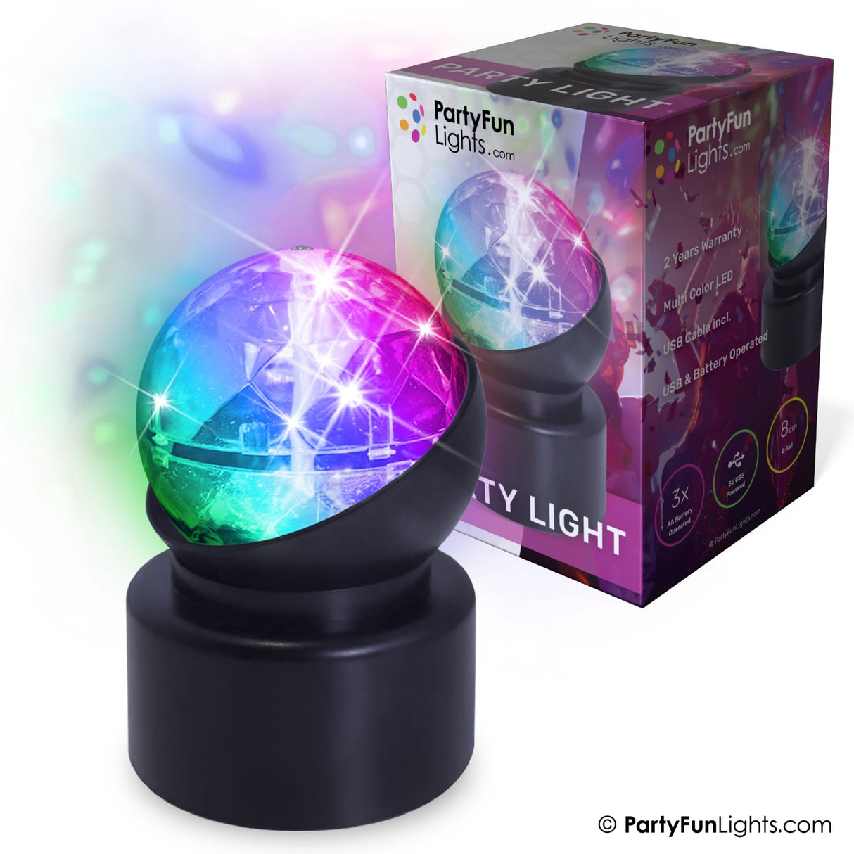Party Funlight Mini Party Lamp Ø: 8cm