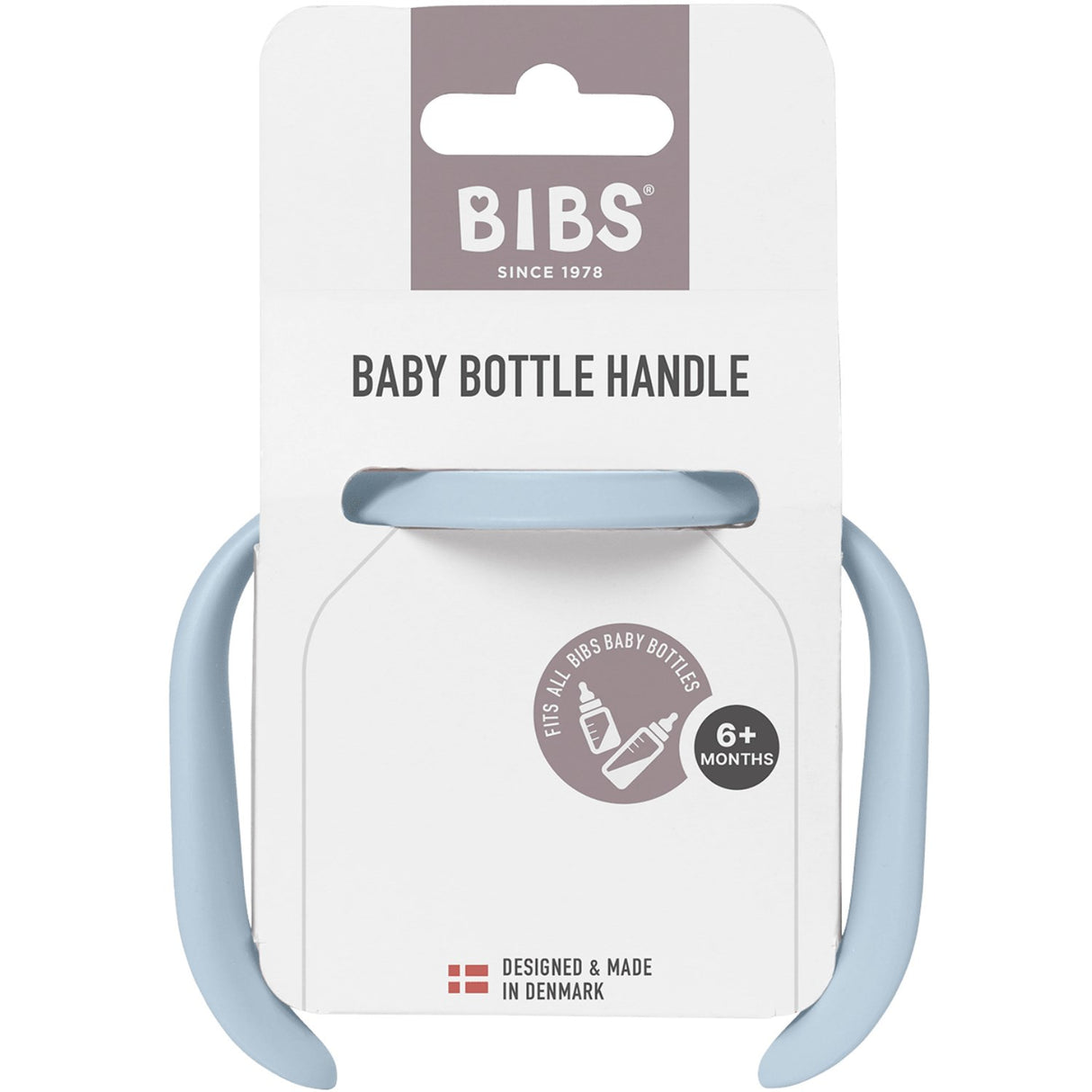 Bibs Baby Blue Baby Bottle Handle