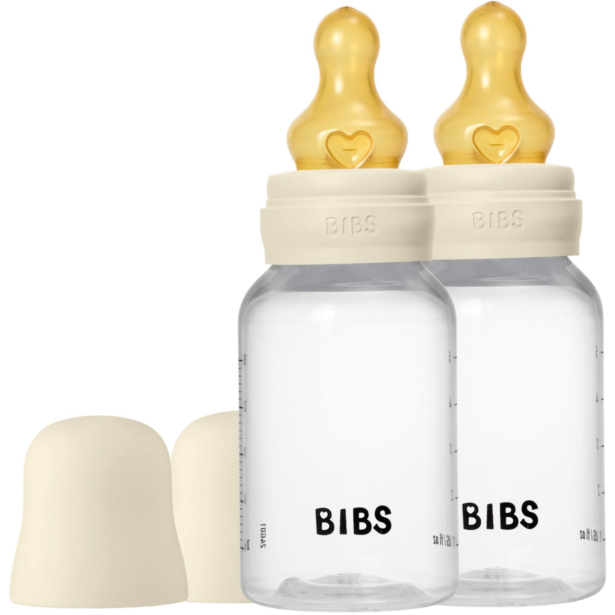 Bibs Ivory Bibs Baby Bottle Round Latex 2 Pack 150 ml Slow Flow