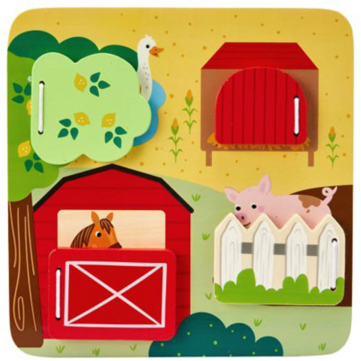 Fisher-Price® Wood Farm Animals Busy Board