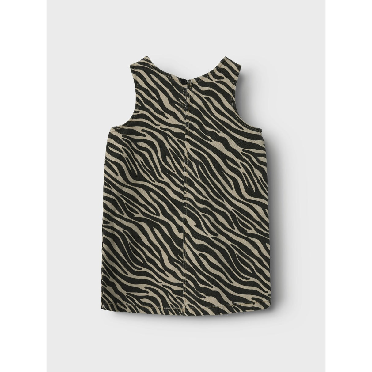 Name It Cement Black Zebra Zebra Twill Spencer Dress