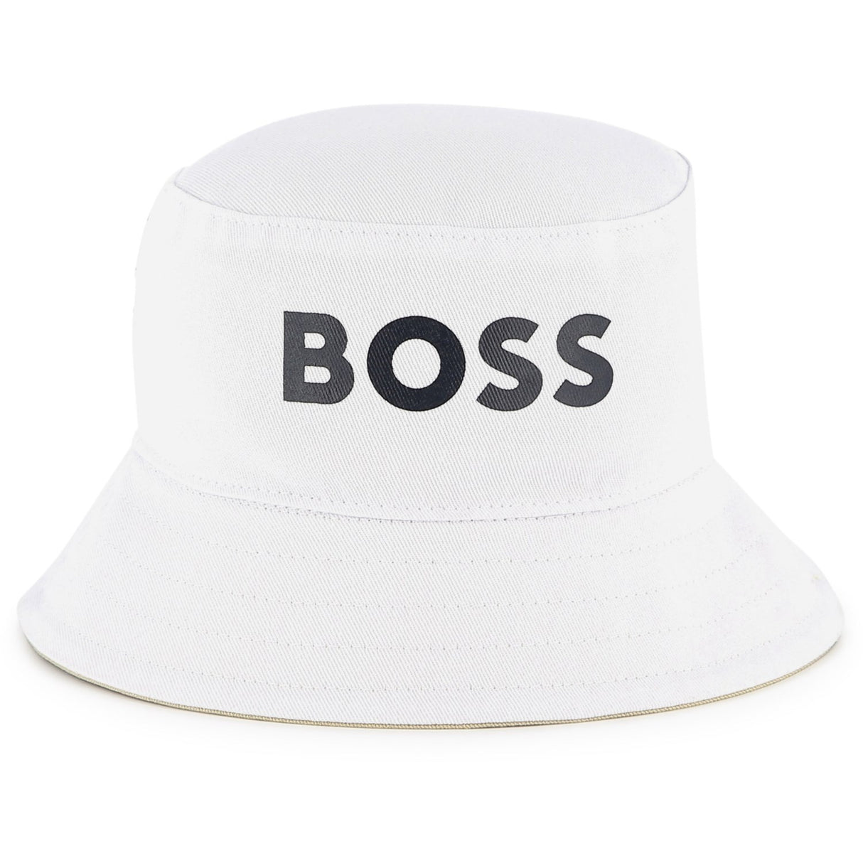 Hugo Boss White Reversible Bucket Hat
