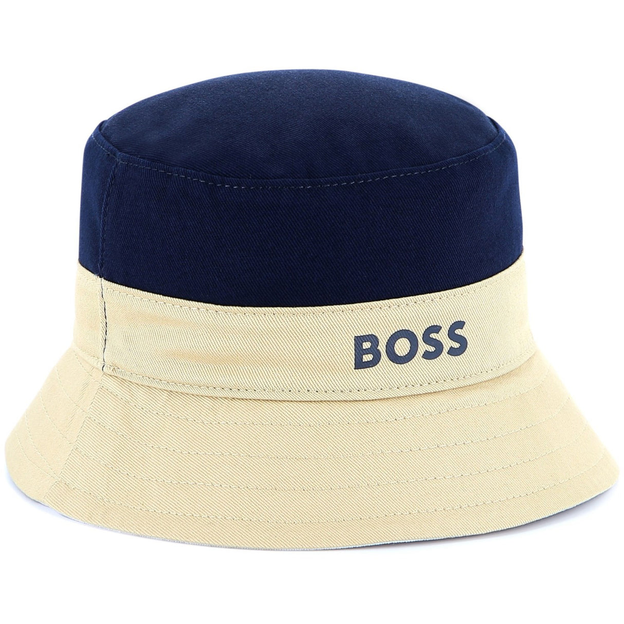 Hugo Boss White Reversible Bucket Hat