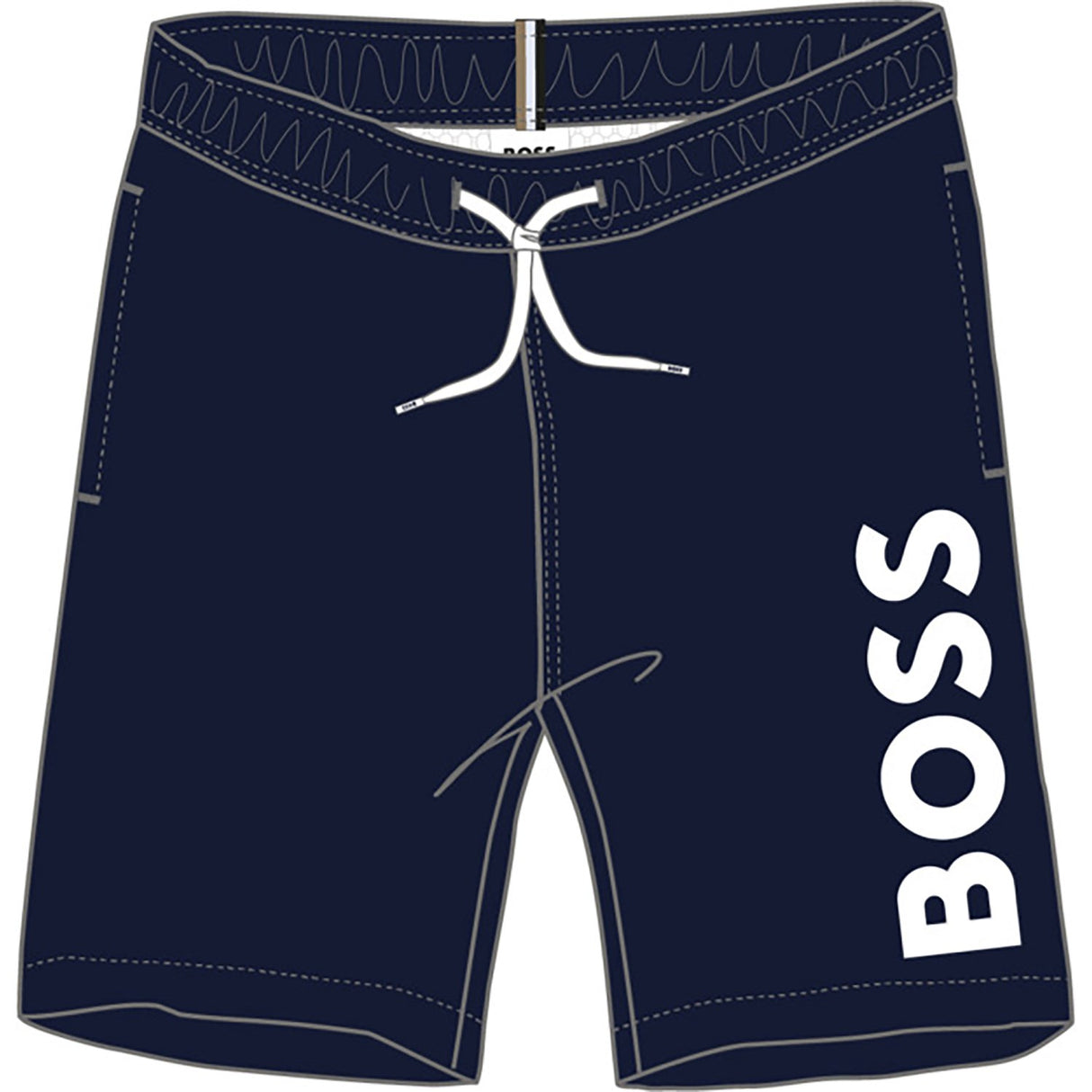 Hugo Boss Navy Swim Shorts