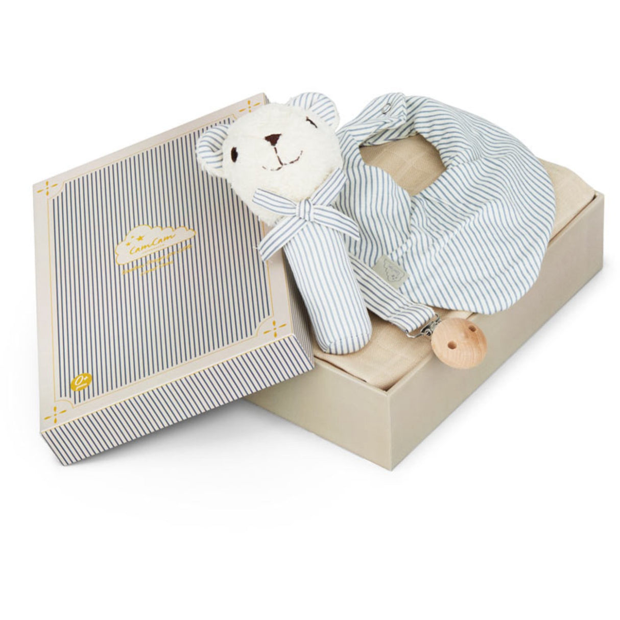 Cam Cam Copenhagen Classic Stripes Blue Baby Essentials Gift Box