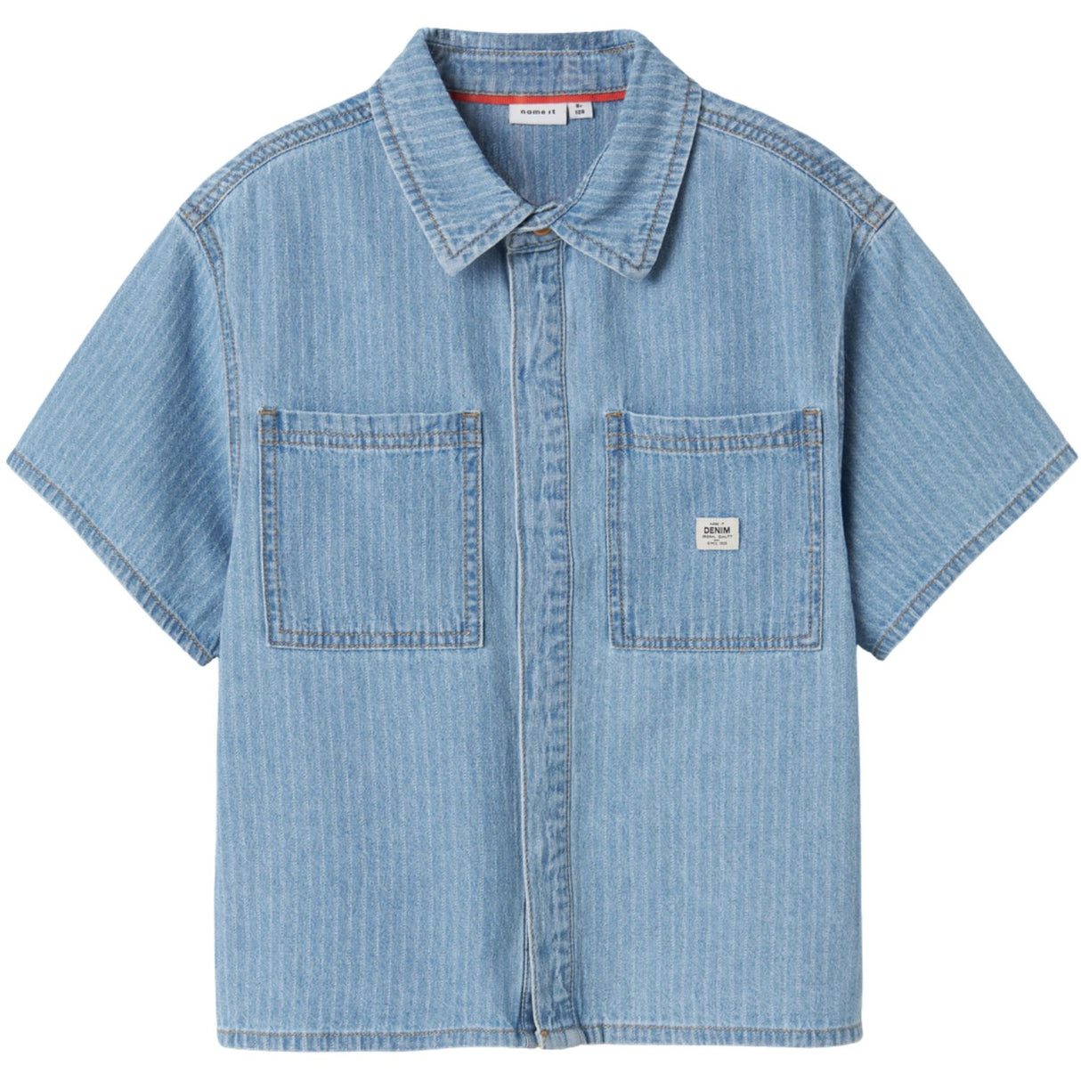 Name It Light Blue Denim Stripes Felix Denim Shirt