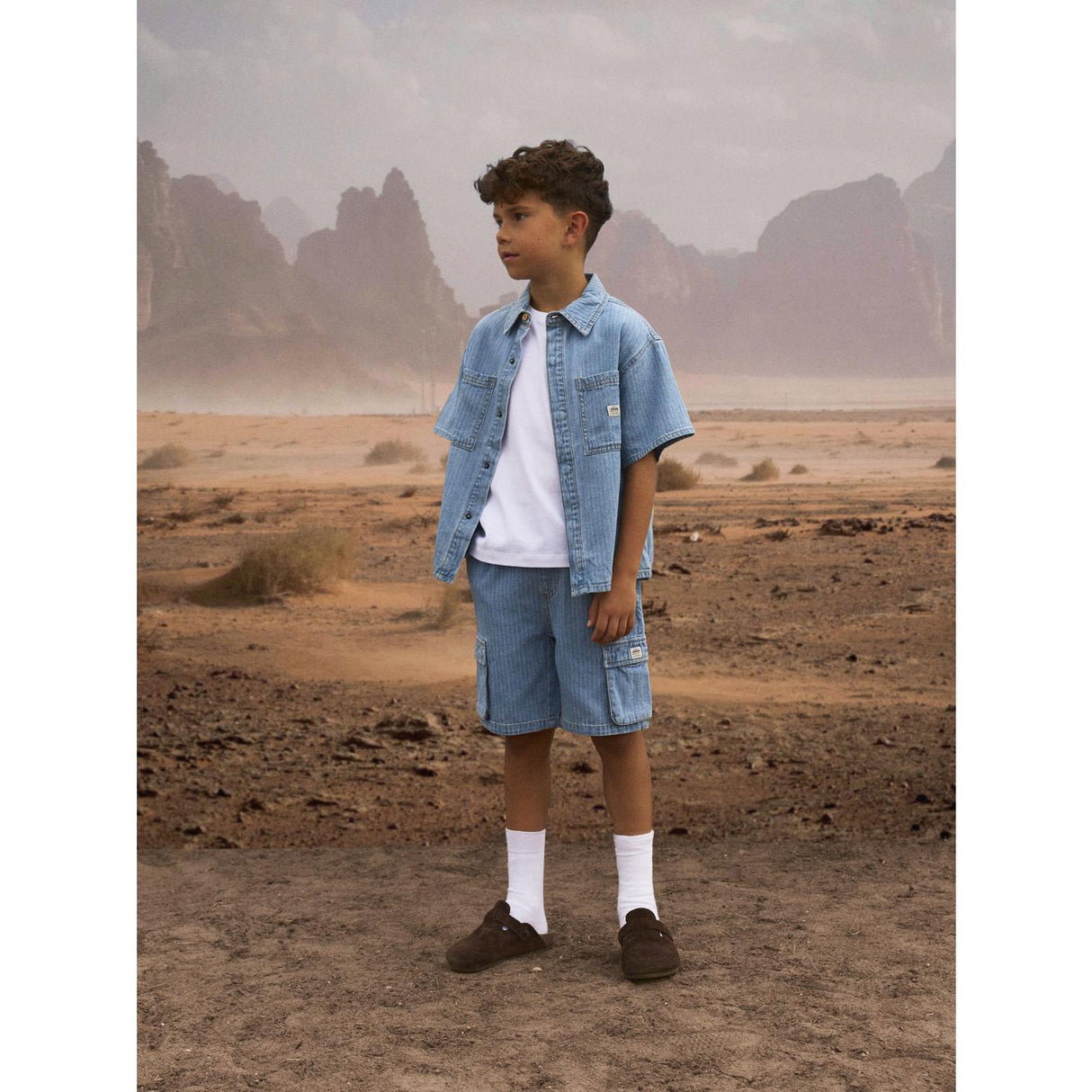 Name It Light Blue Denim Stripes Felix Denim Shirt