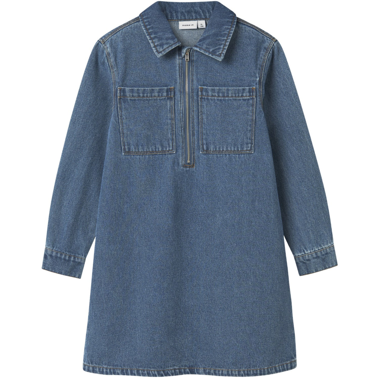 Name It Medium Blue Denim Astrid Zip Denim Dress
