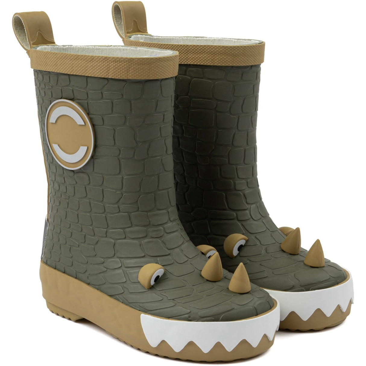 Mikk-Line Dusty Olive Dragon 3D Wellies
