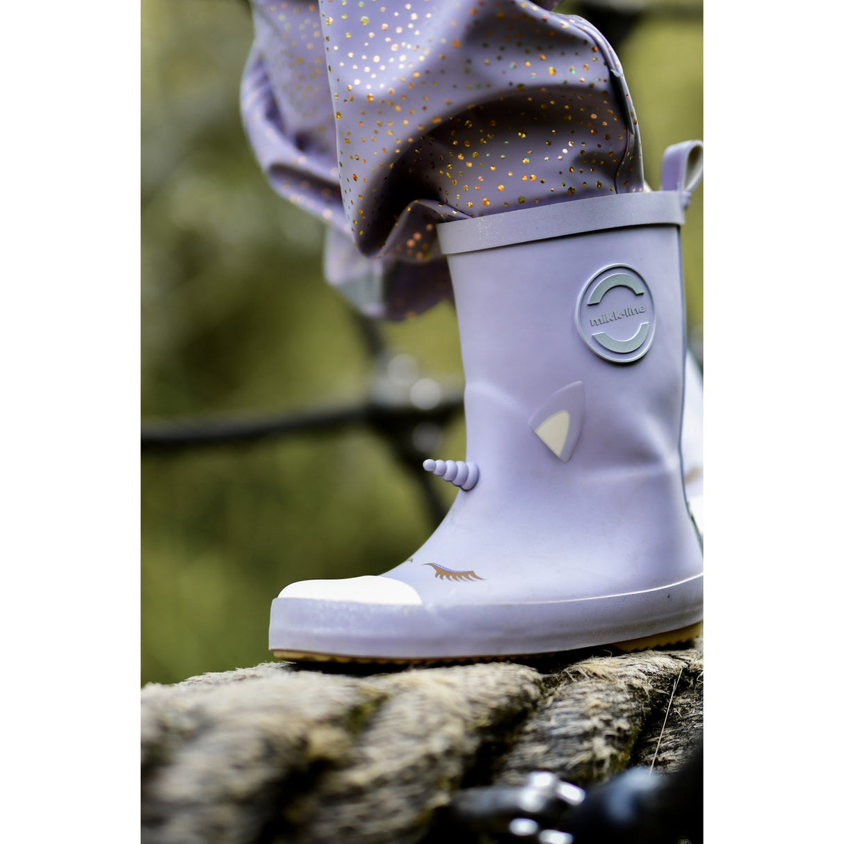 Mikk-Line Lavender Aura Unicorn 3D Wellies