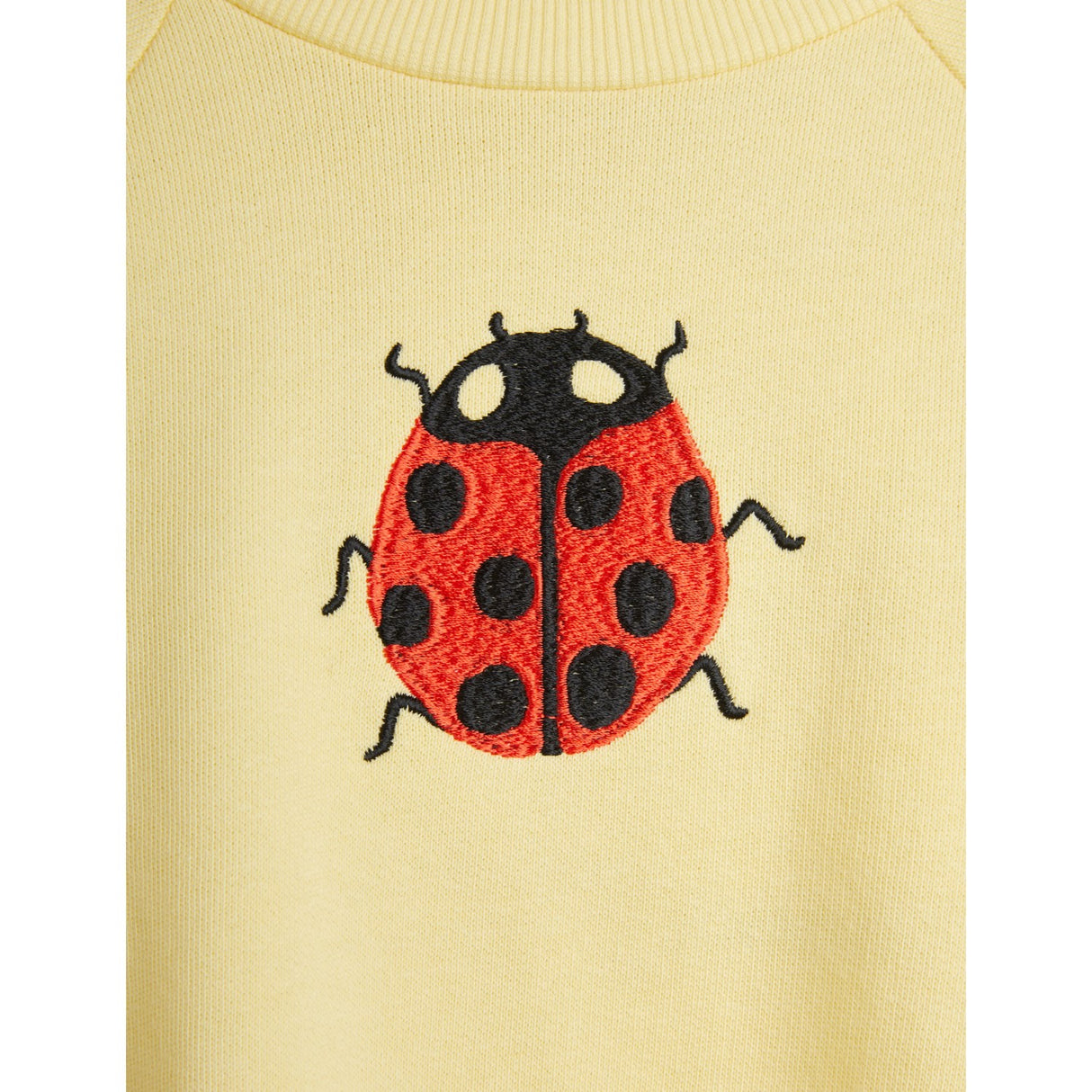 Mini Rodini Yellow Ladybugs Embroidery Sweatshirt