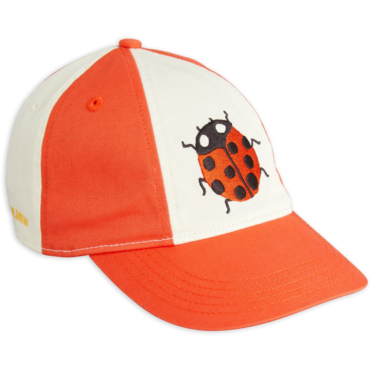 Mini Rodini Red Ladybugs Embroidery Soft Cap