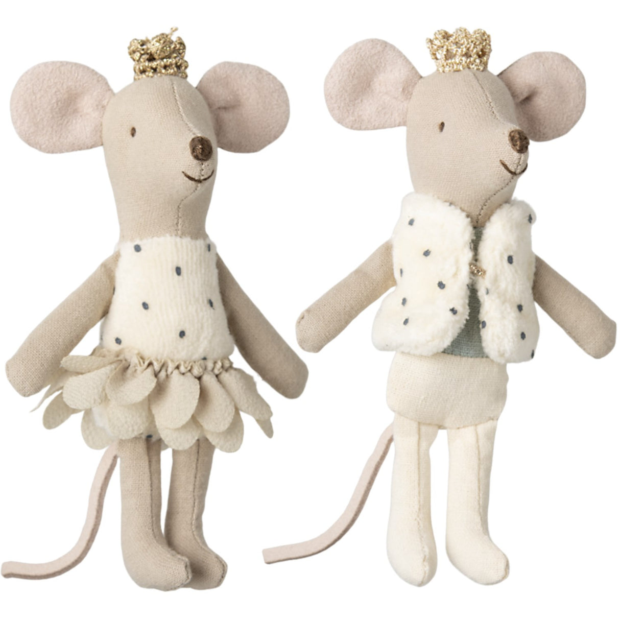 Maileg Royal Twin Mice, Little Sister And Brother In Matchbox