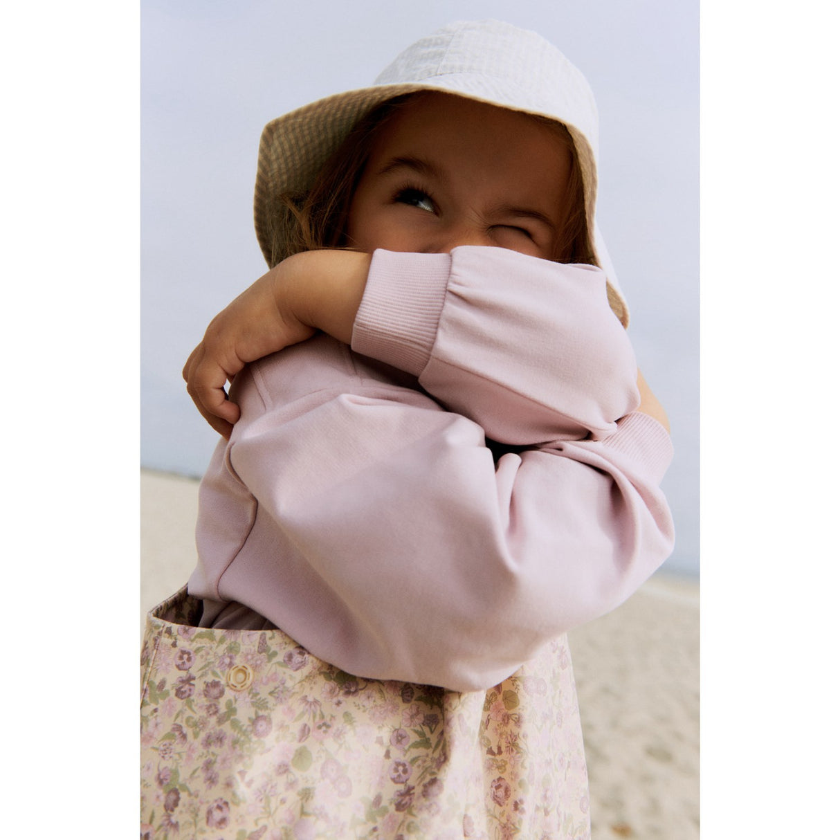 Wheat Rose Flower Field Rainwear Charlo Overall