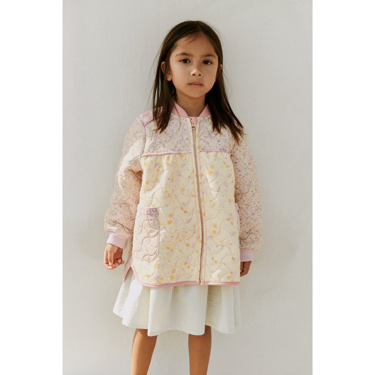 Wheat Pansies Thermo Jacket Liv