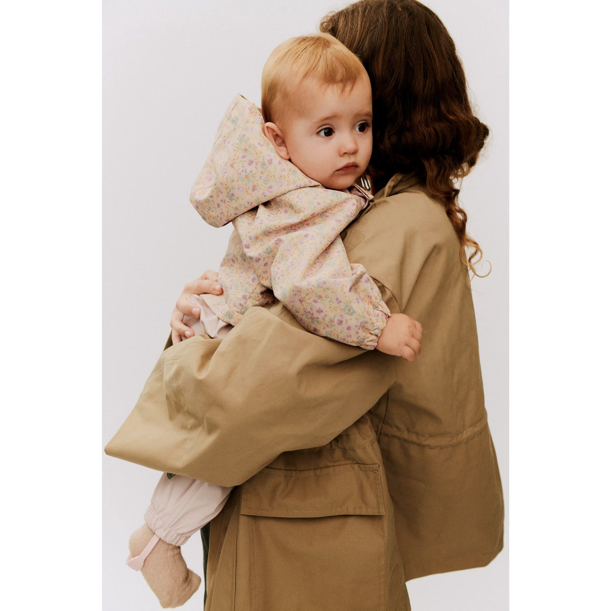 Wheat Rose Flower Field Rainwear Chardy Jacket