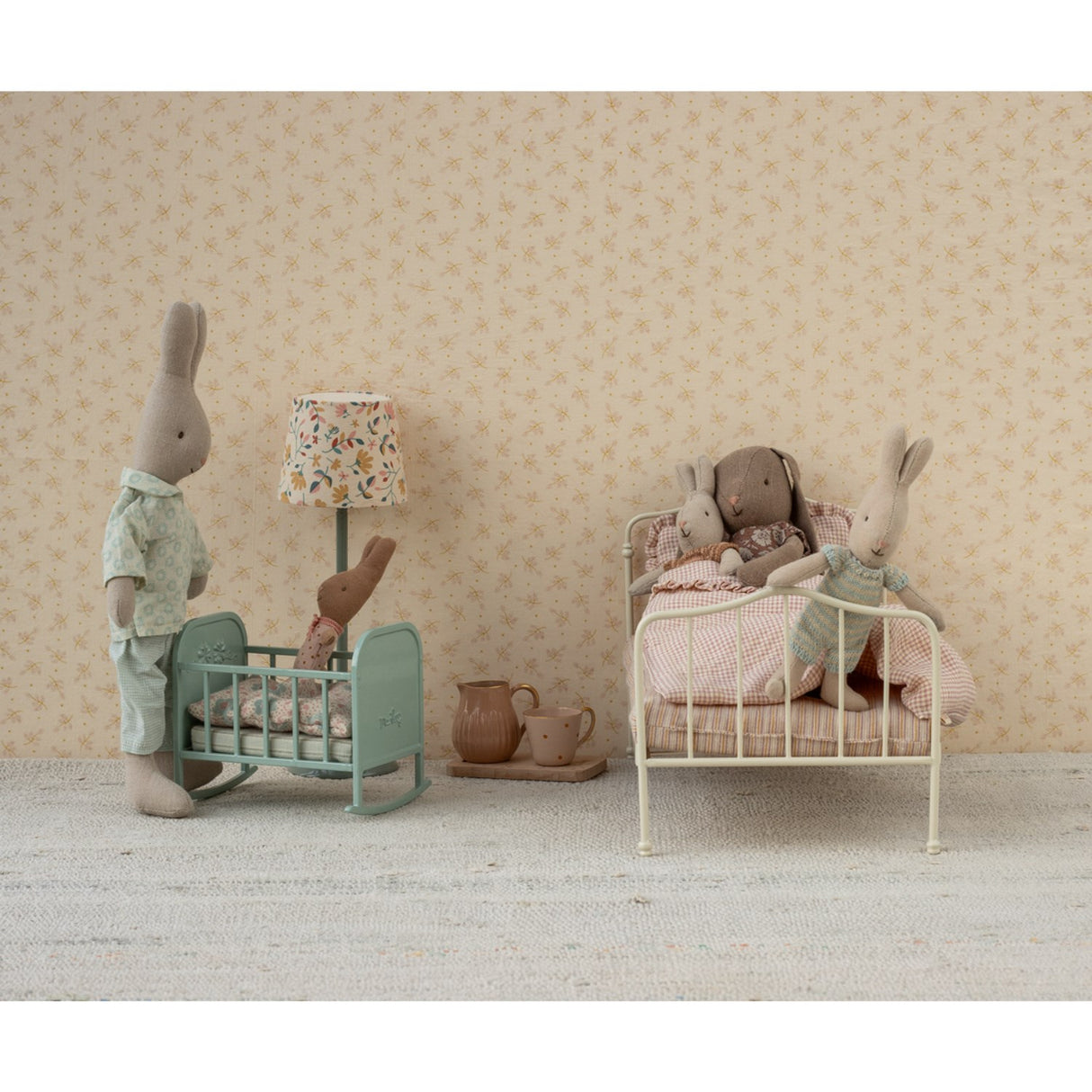 Maileg Cradle, My - Blue Mint