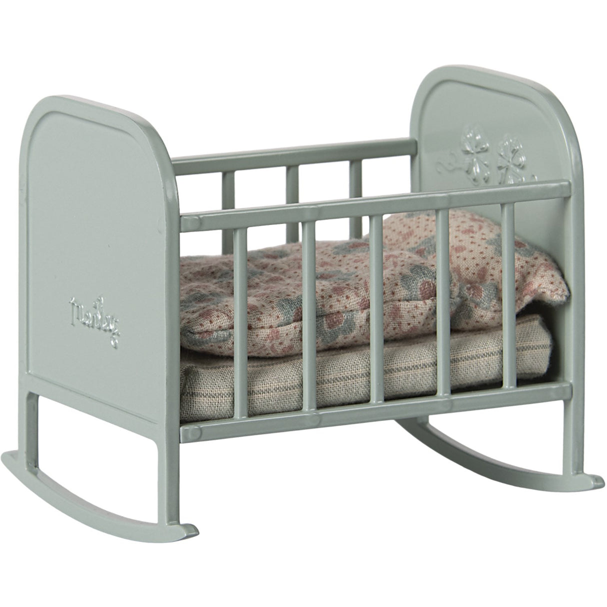 Maileg Cradle, My - Blue Mint