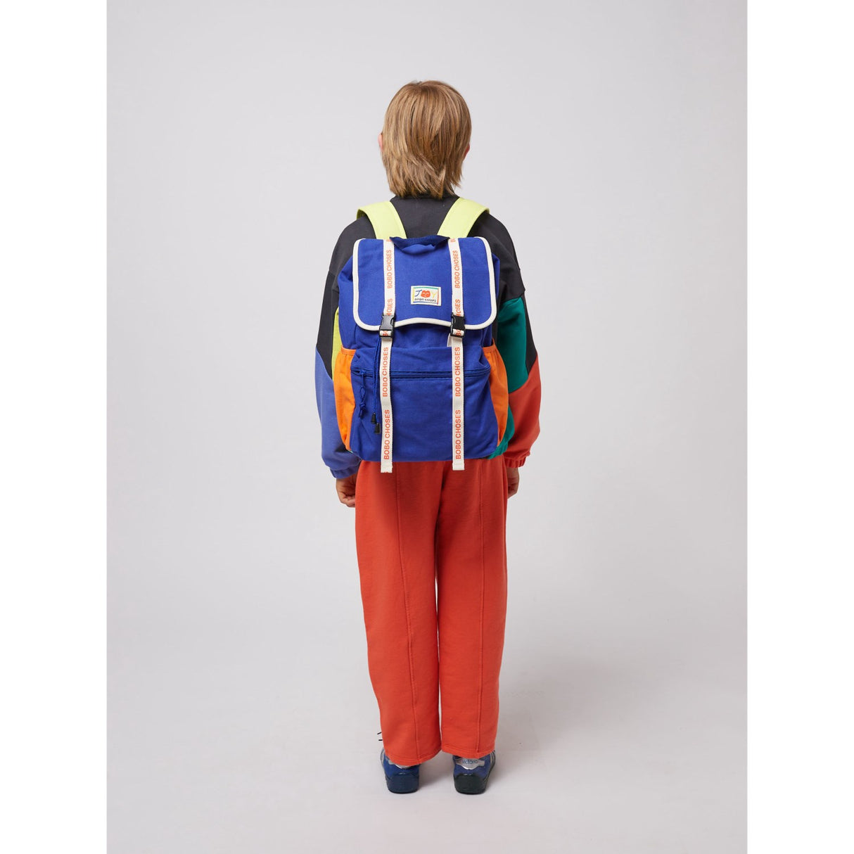 Bobo Choses Blue Smiling Label Backpack