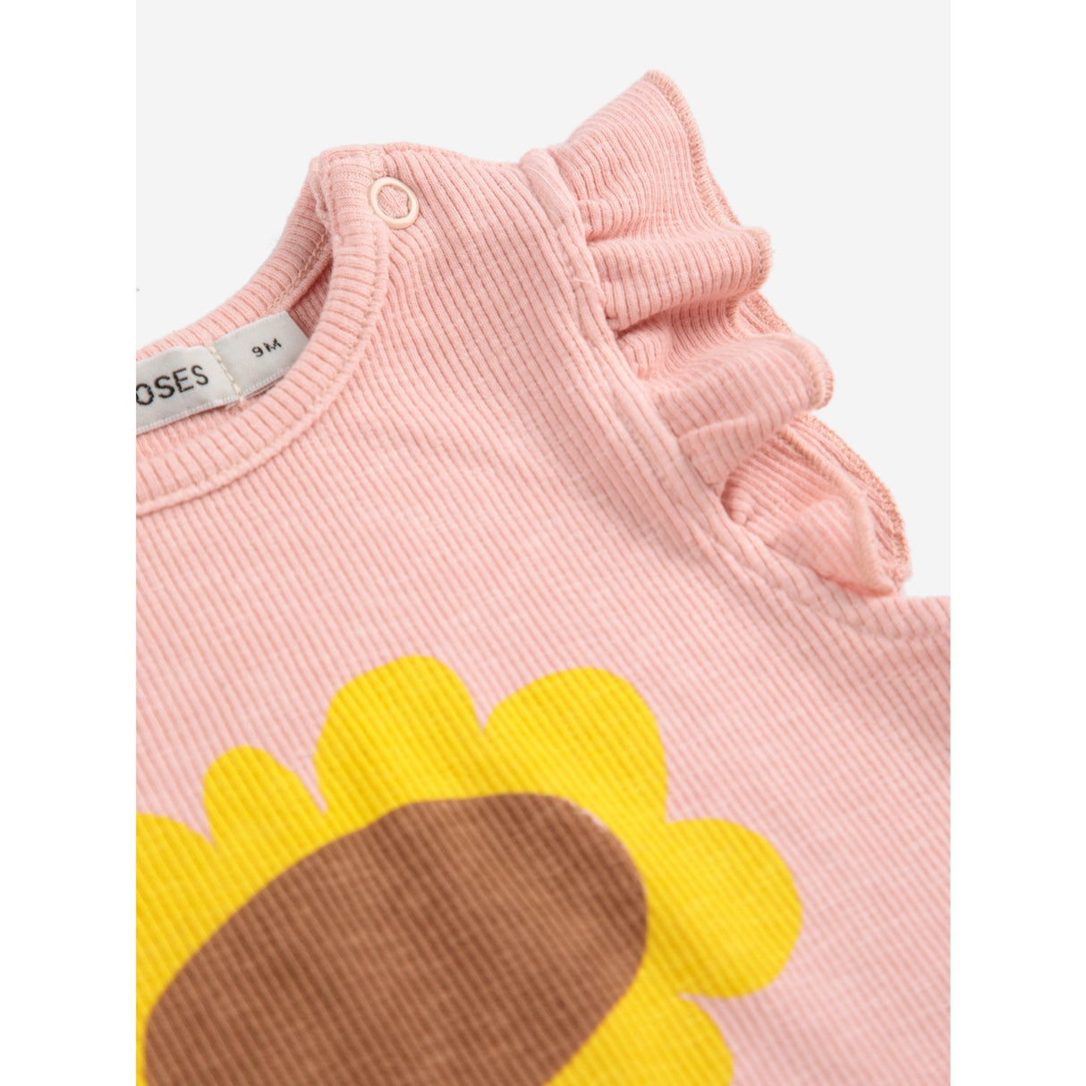 Bobo Choses Light Pink Sunflower Ruffled Body