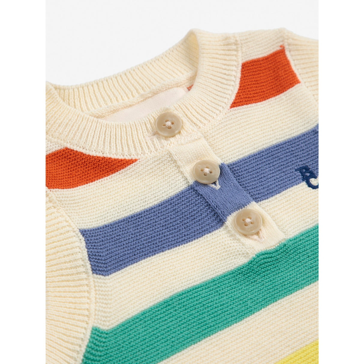 Bobo Choses Multicolor Multicolor Striped Knitted Playsuit