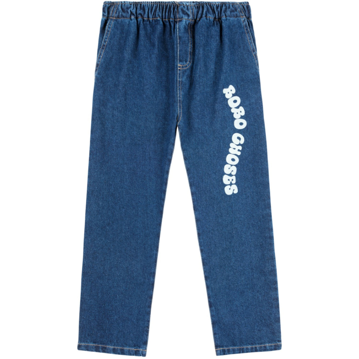 Bobo Choses Blue Wavy Bobo Choses Mid Denim Pants