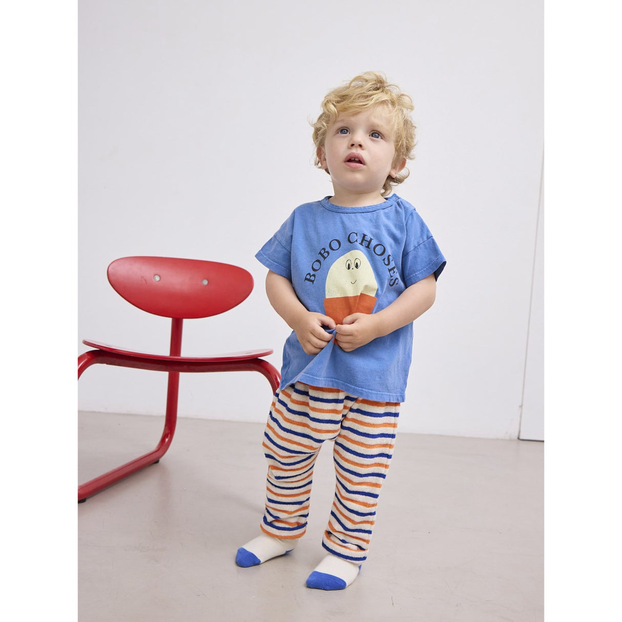 Bobo Choses Multicolor Striped Terry Cloth Harem Pants
