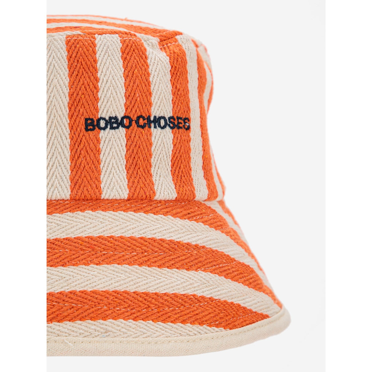 Bobo Choses Orange Striped Bucket Hat
