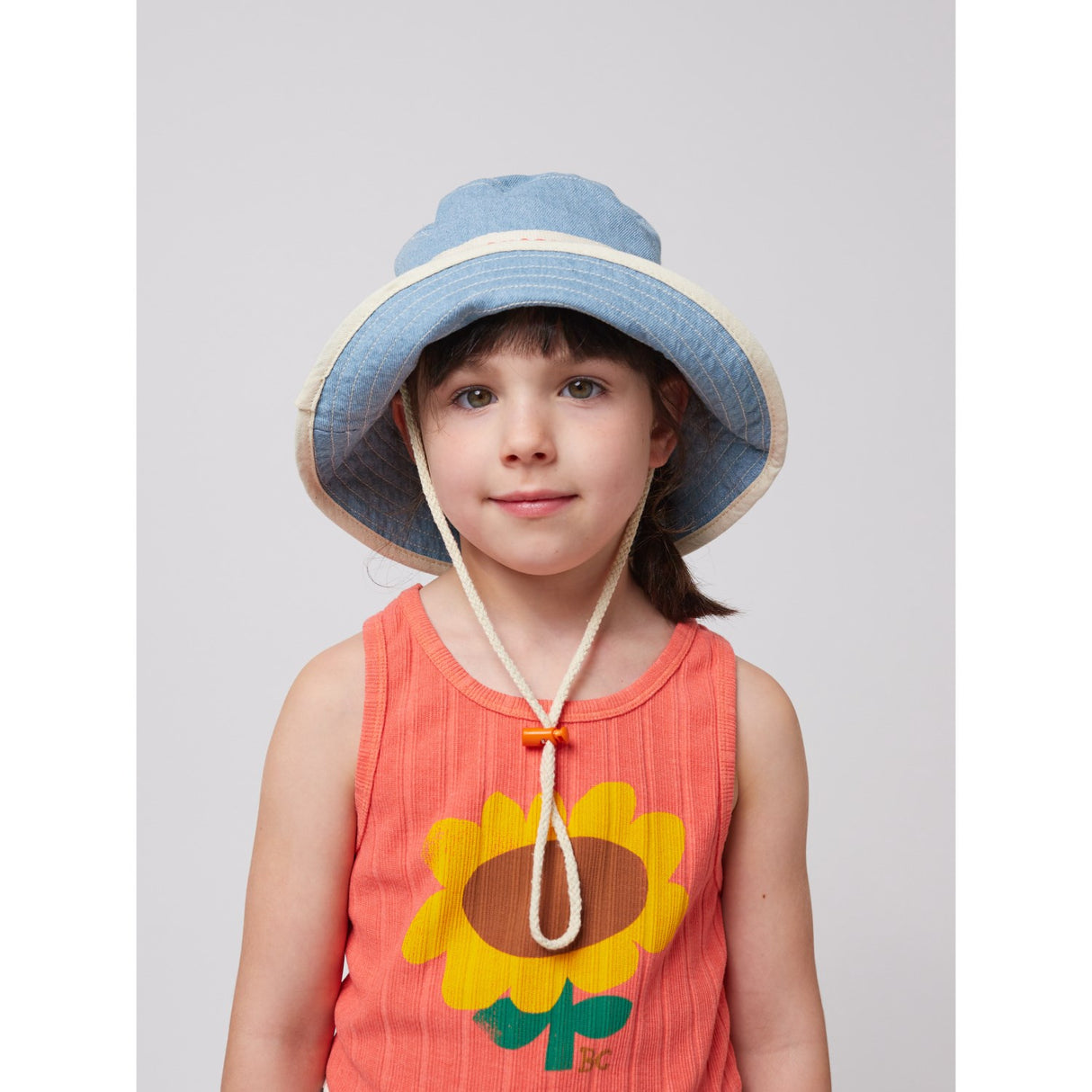 Bobo Choses Light Blue Light Denim Bucket Hat