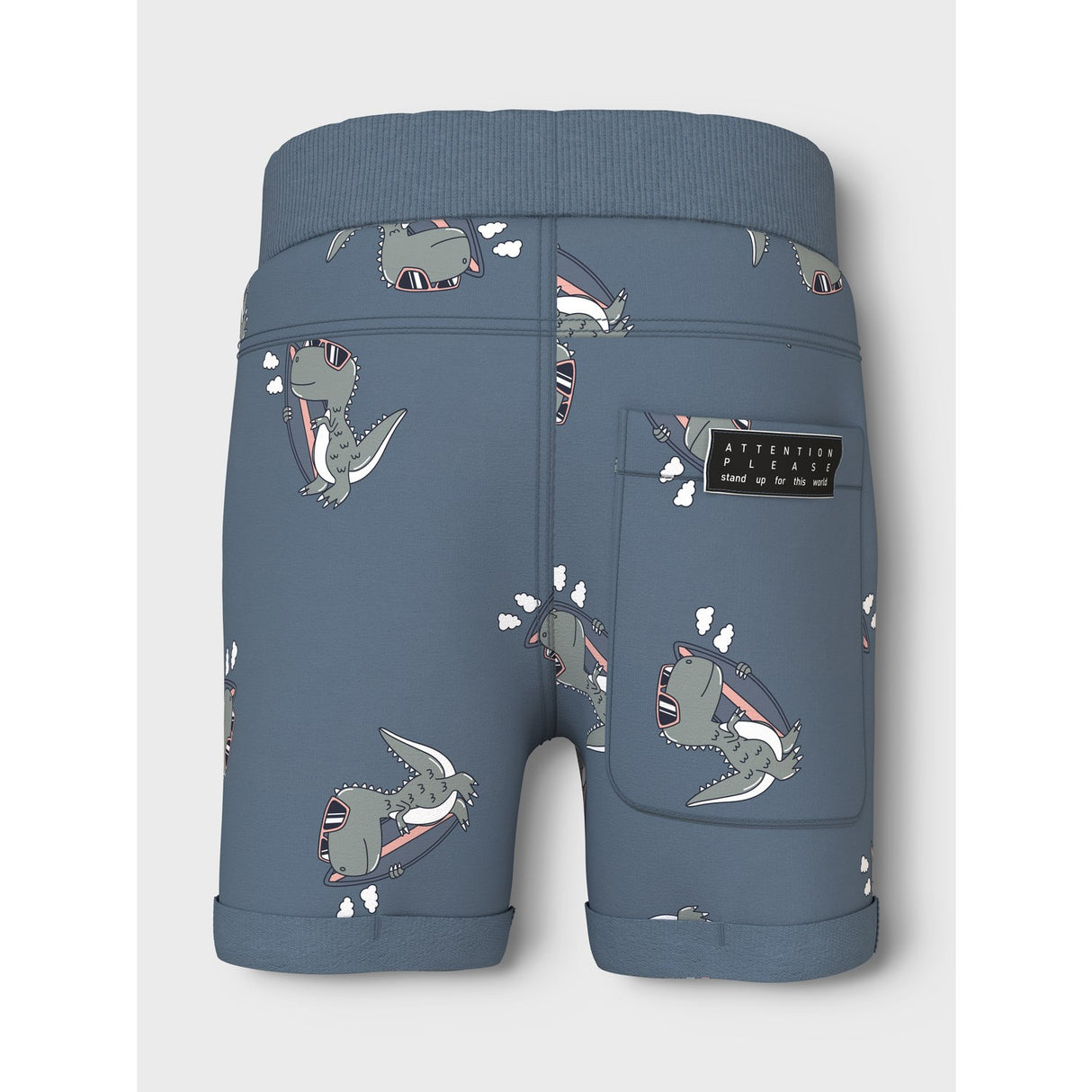 Name It Blue Mirage Dino Surf Vermo AOP Long Sweat Shorts Noos