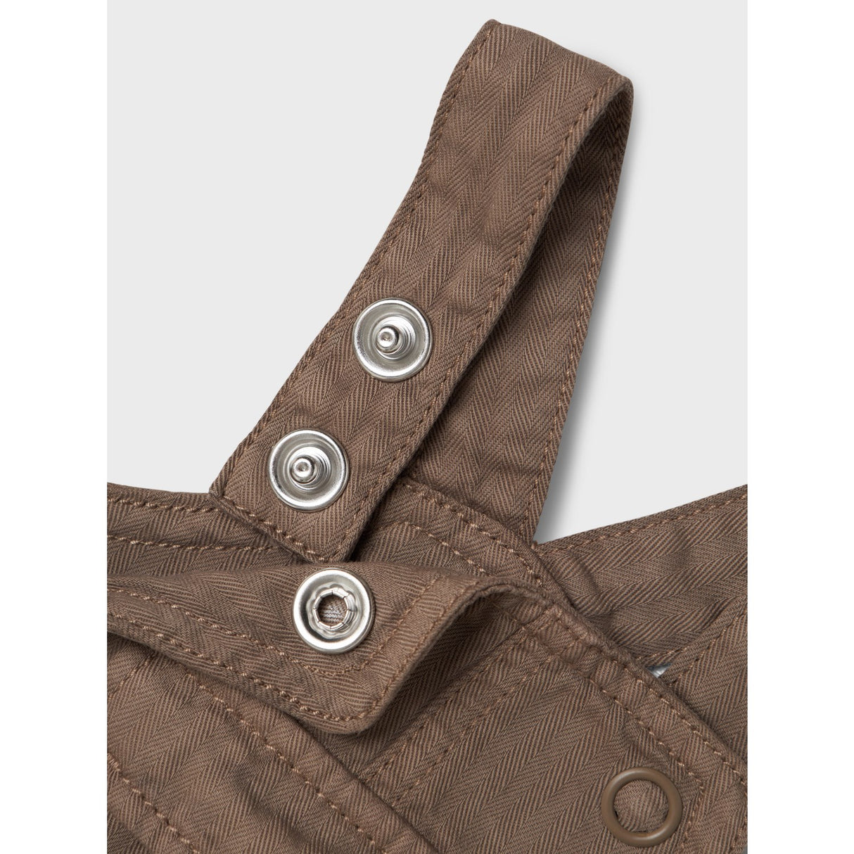 Name It Walnut Ib Regular Bow Tap Twill Overall