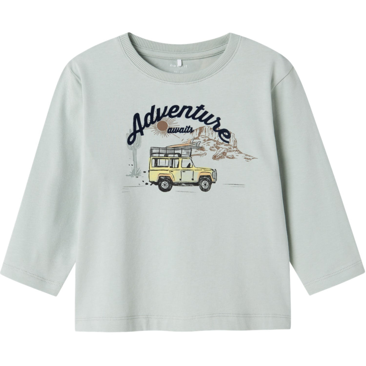 Name It Aqua Gray Hako Regular Blouse