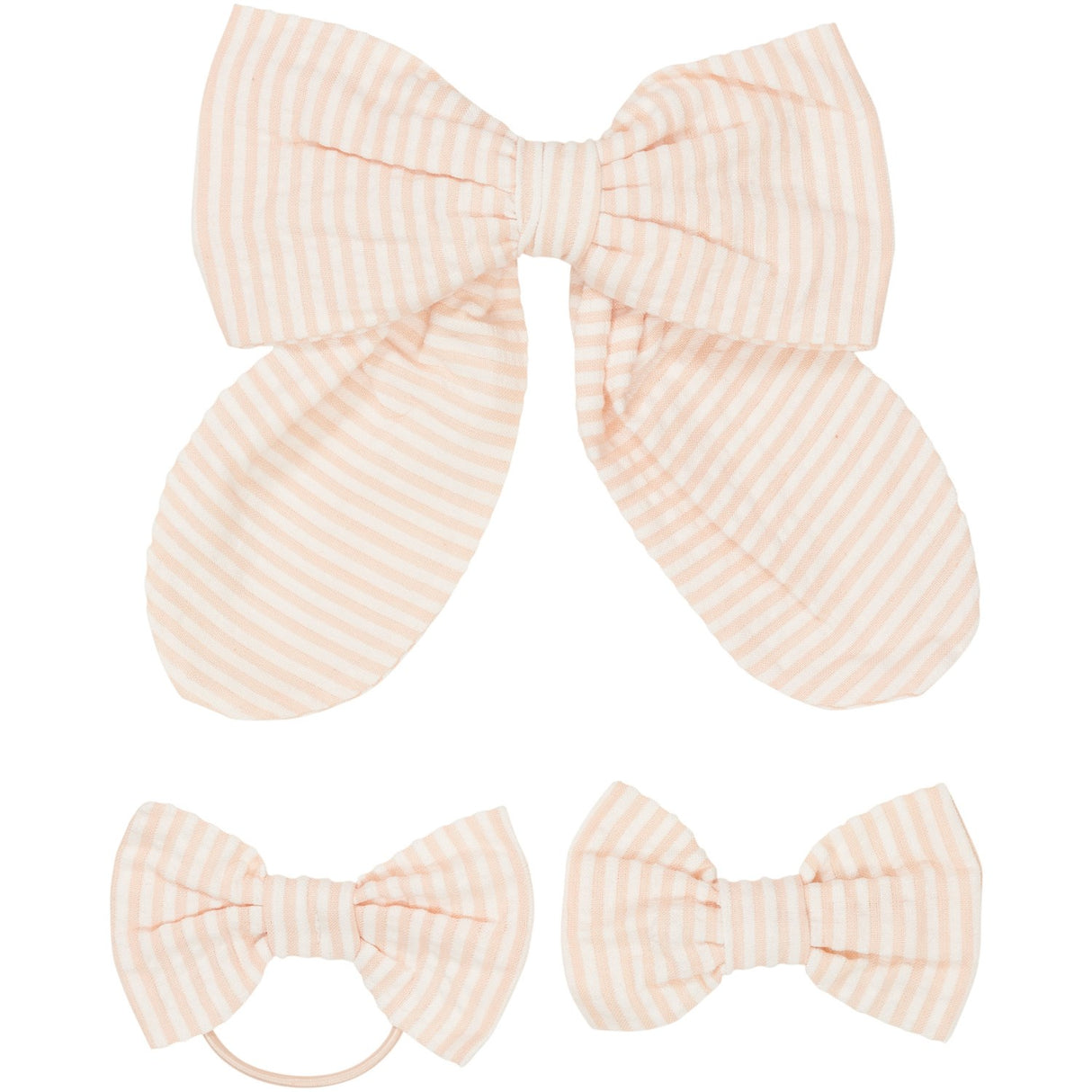 COPENHAGEN COLORS Dusty Rose W Cream Stripe 3-Pack Seersucker Accessories