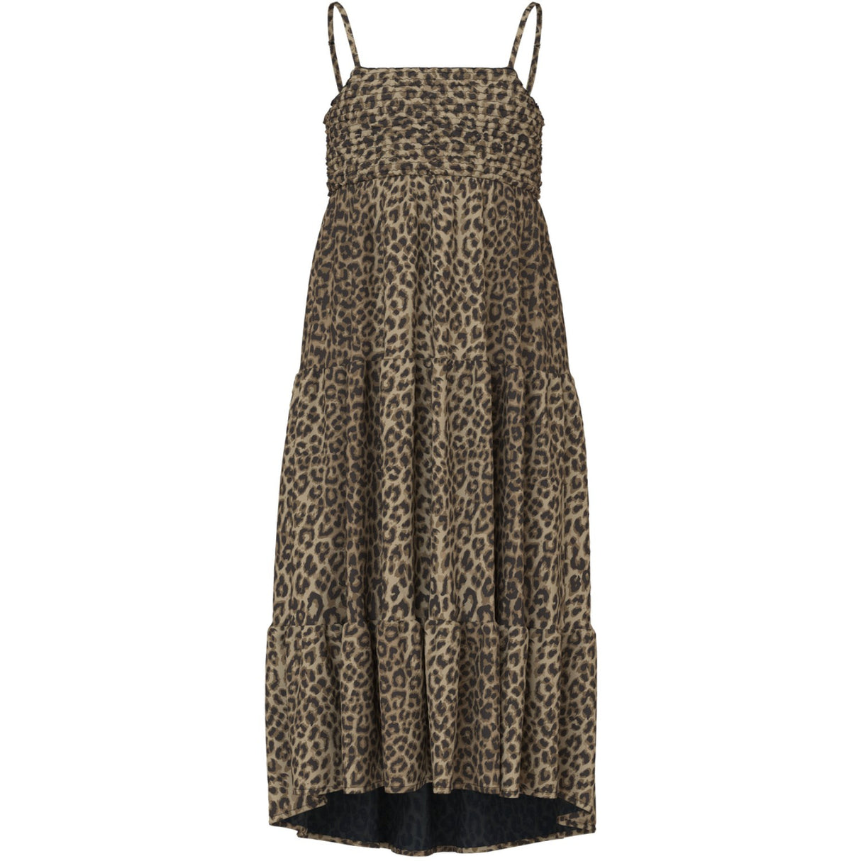 Name It Black Leopard AOP Vinaya Strap Maxi Dress