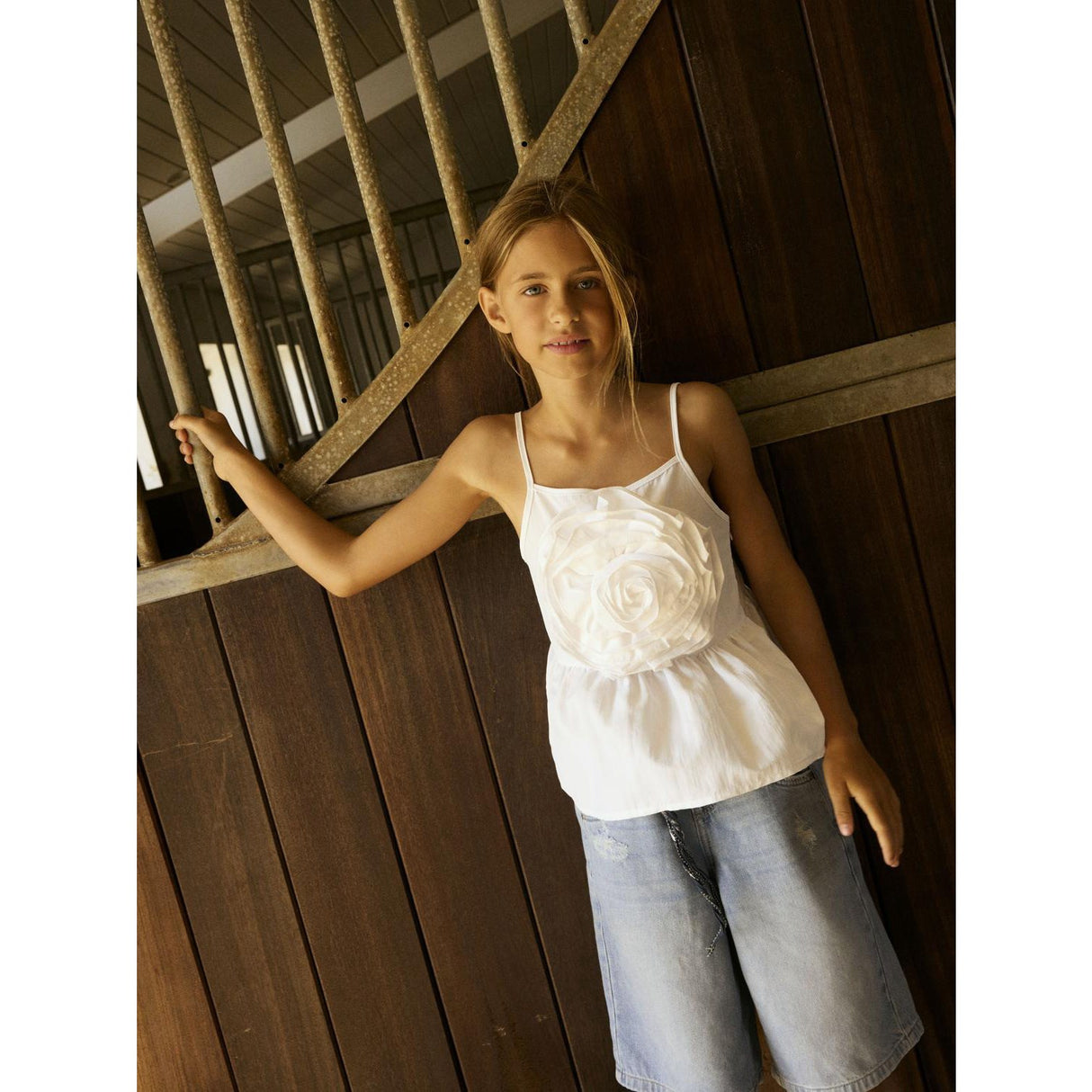 Name It Bright White Fylona Strap Top