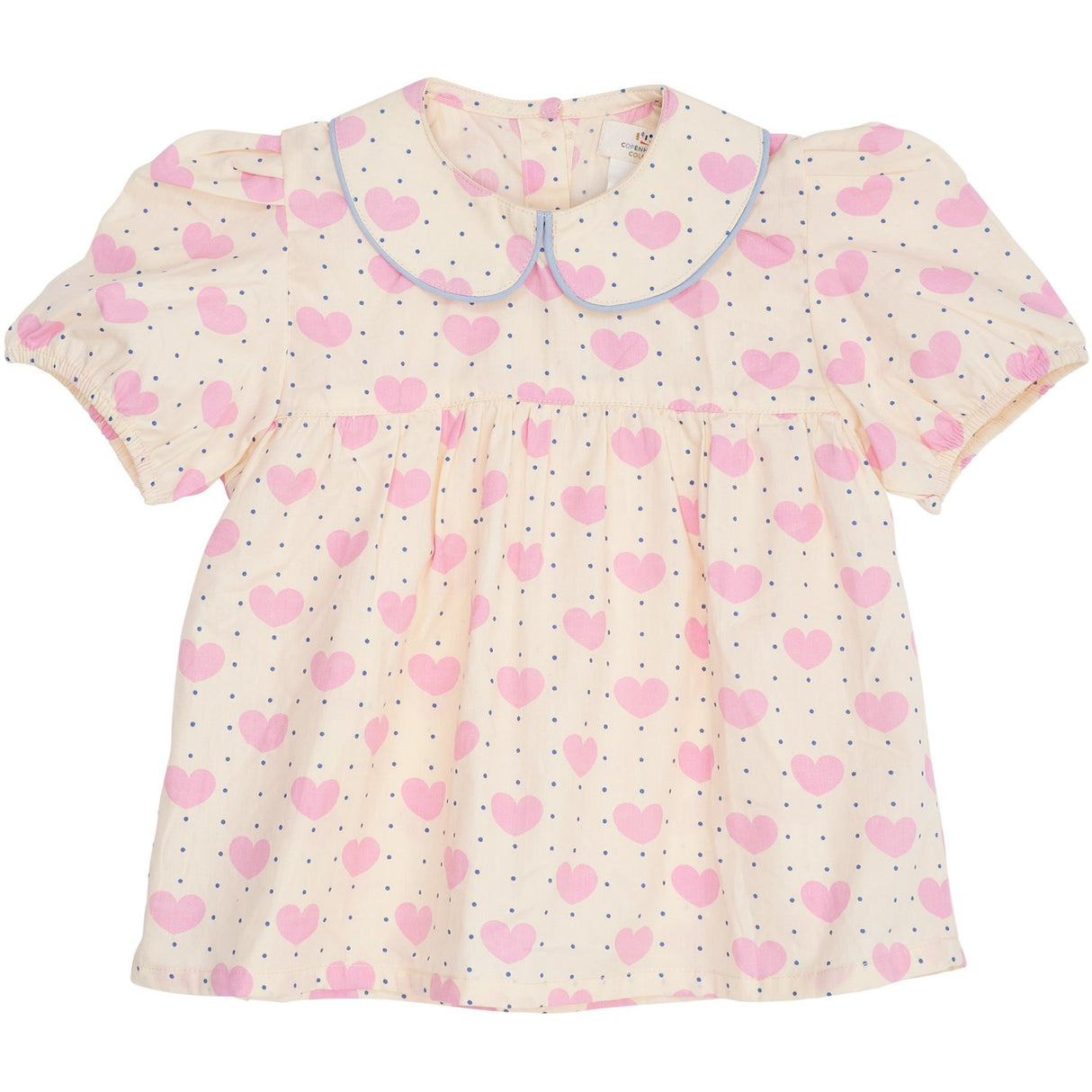 COPENHAGEN COLORS Heart Aop Heart & Dots Blouse