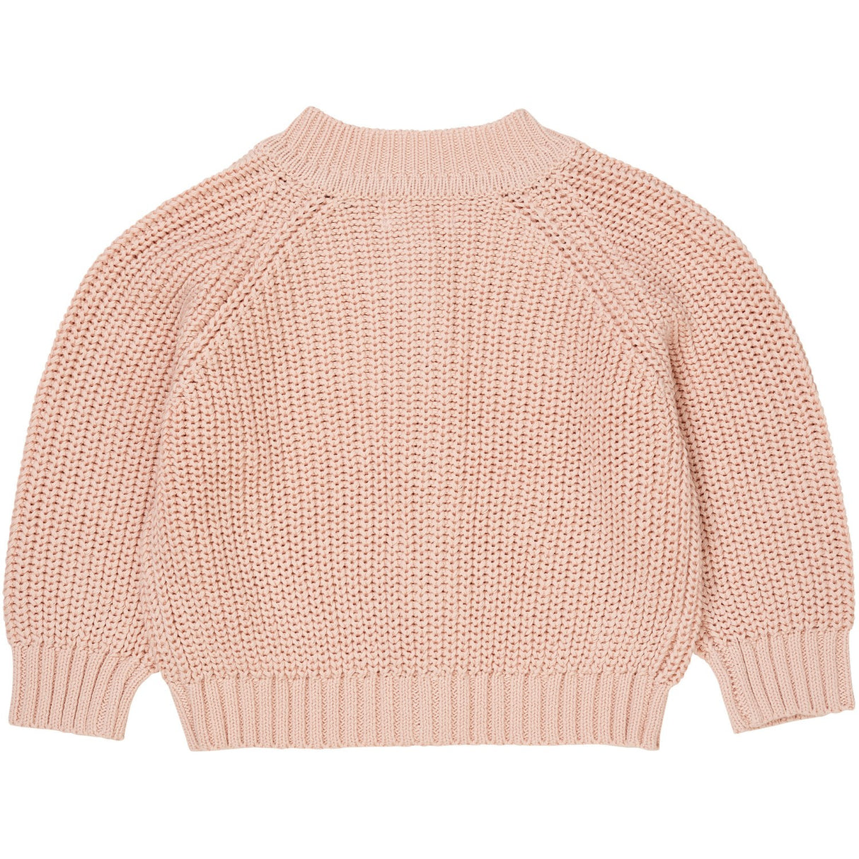 COPENHAGEN COLORS Dusty Rose Knitted Classic Rib Cardigan