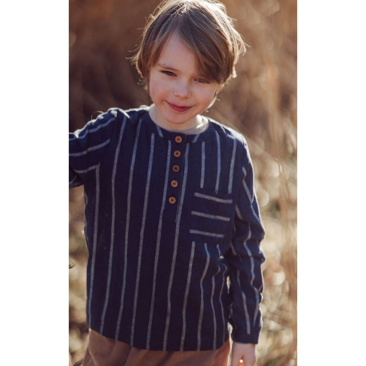 Fliink Insignia Blue / Sandshell Vira Ls Shirt