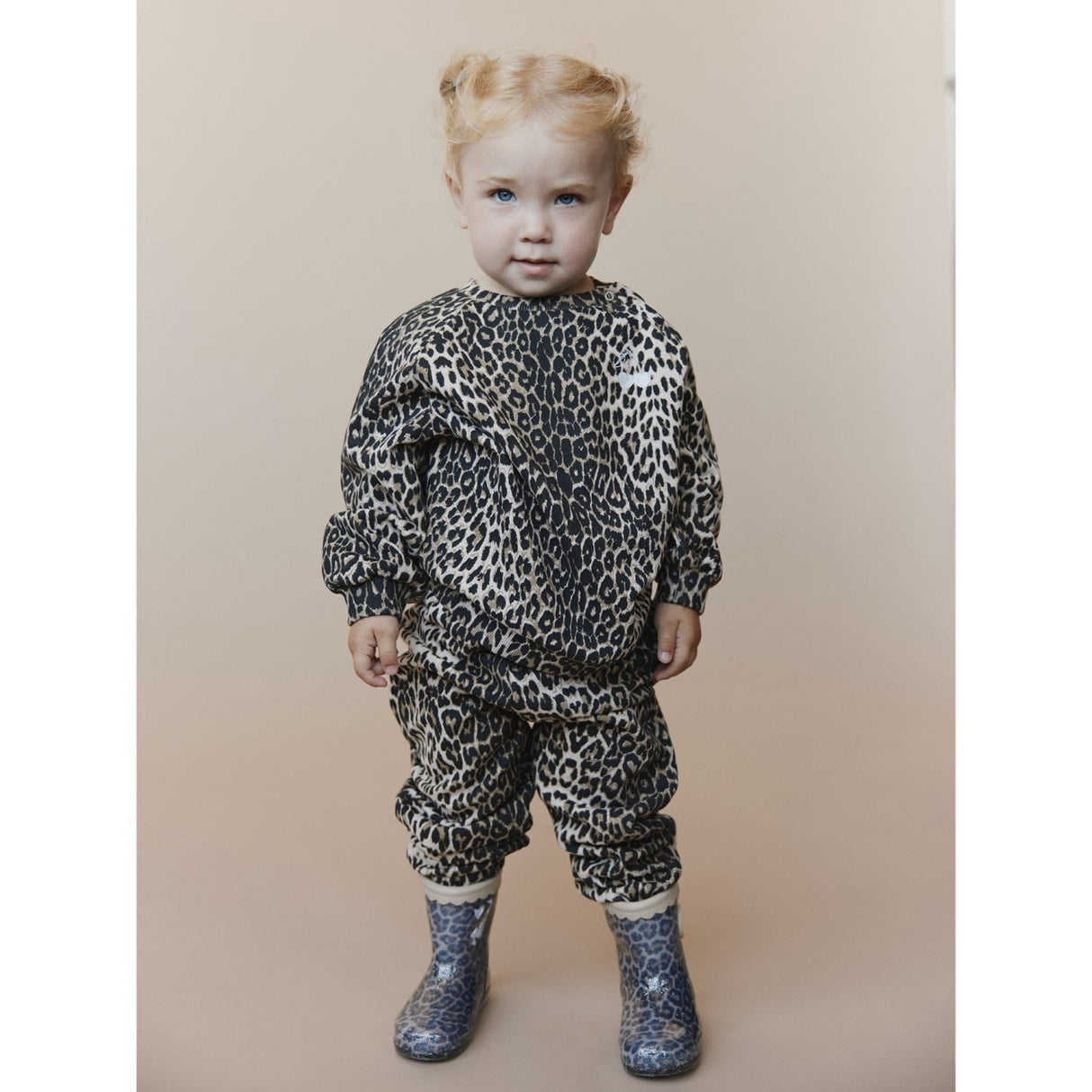 Sofie Schnoor Light Brown Leopard Sweatpants