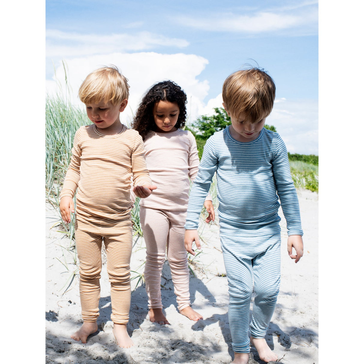 Serendipity Azur/Ecru Leggings Stripe