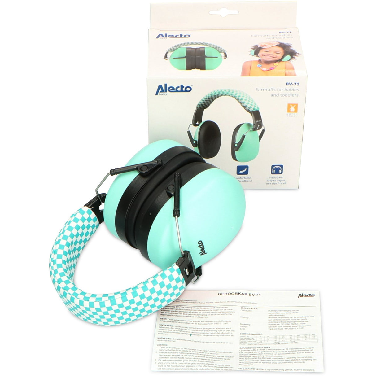 Alecto Green Earmuffs For Babies And Toddlers