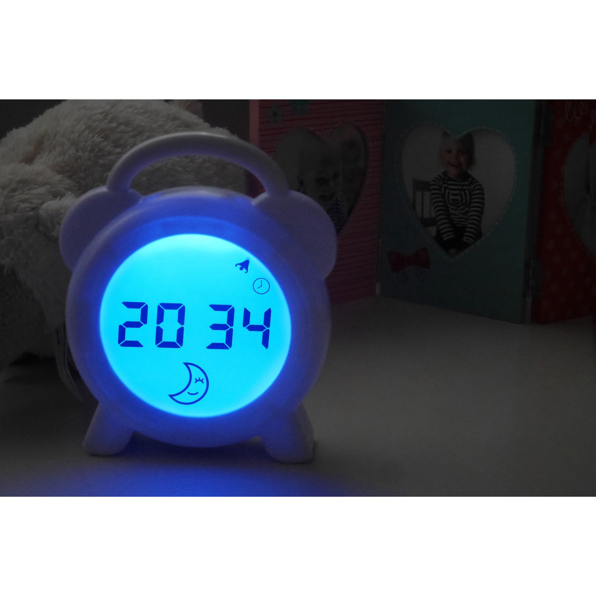 Alecto White Sleep Trainer, Night Light And Alarm Clock