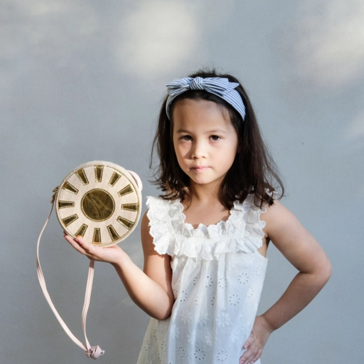 Mimi & Lula Hairband - Seaside Stripe Bow Amalfi