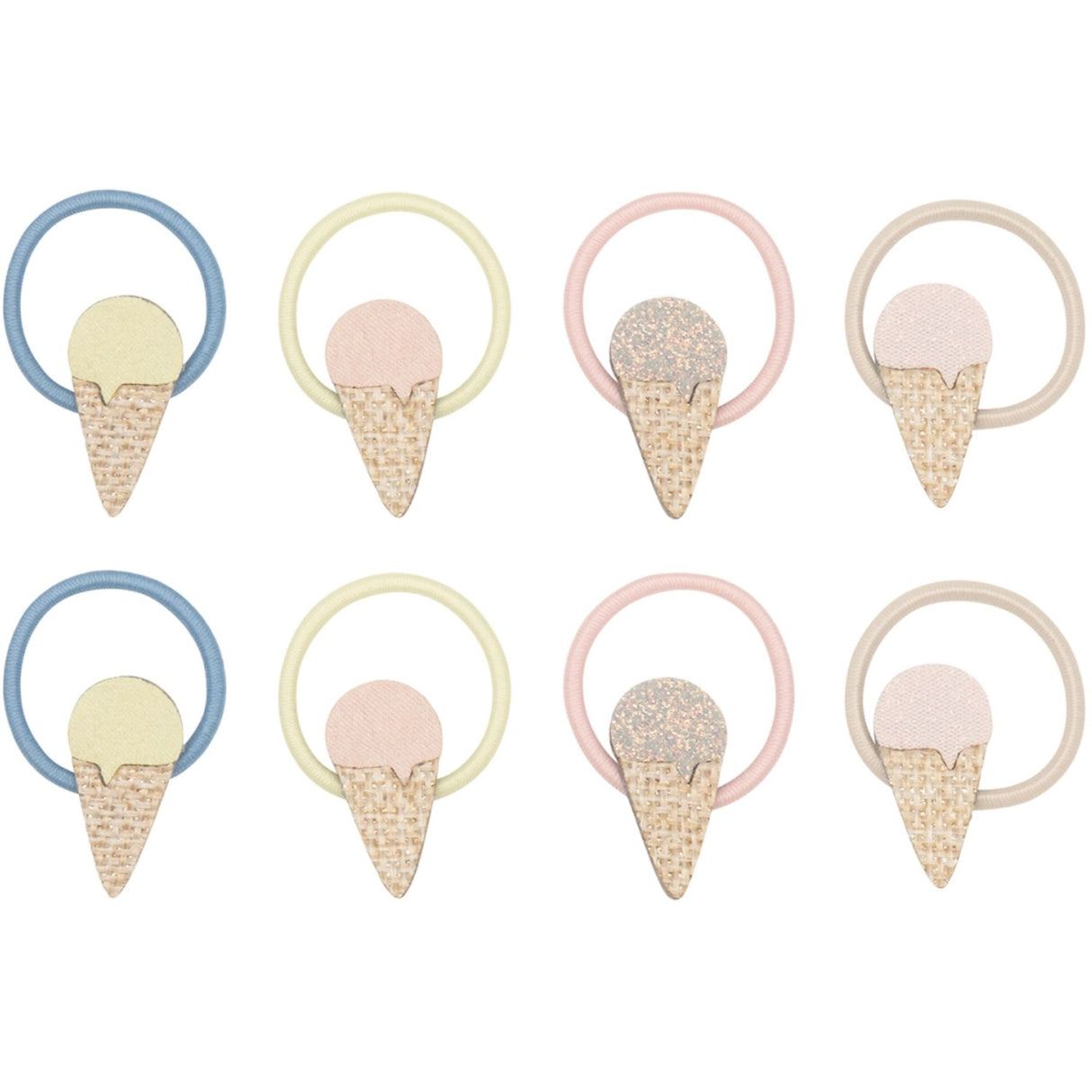 Mimi & Lula 8 Hair Elastics - Mini Ice Cream Amalfi