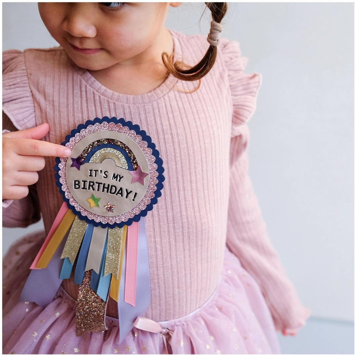 Mimi & Lula Badge - Birthday Unicorn