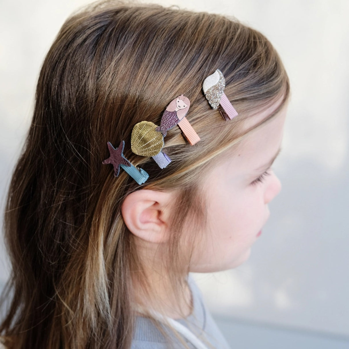 Mimi & Lula 8 Hair Clips - Mini Mermaid Sealife