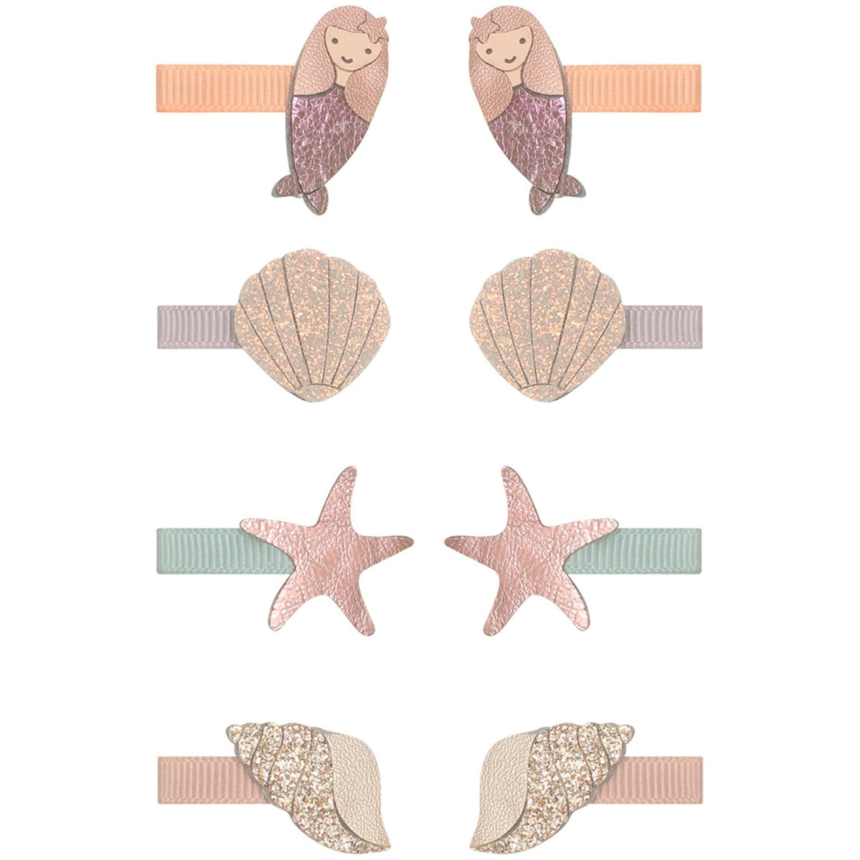 Mimi & Lula 8 Hair Clips - Mini Mermaid Sealife