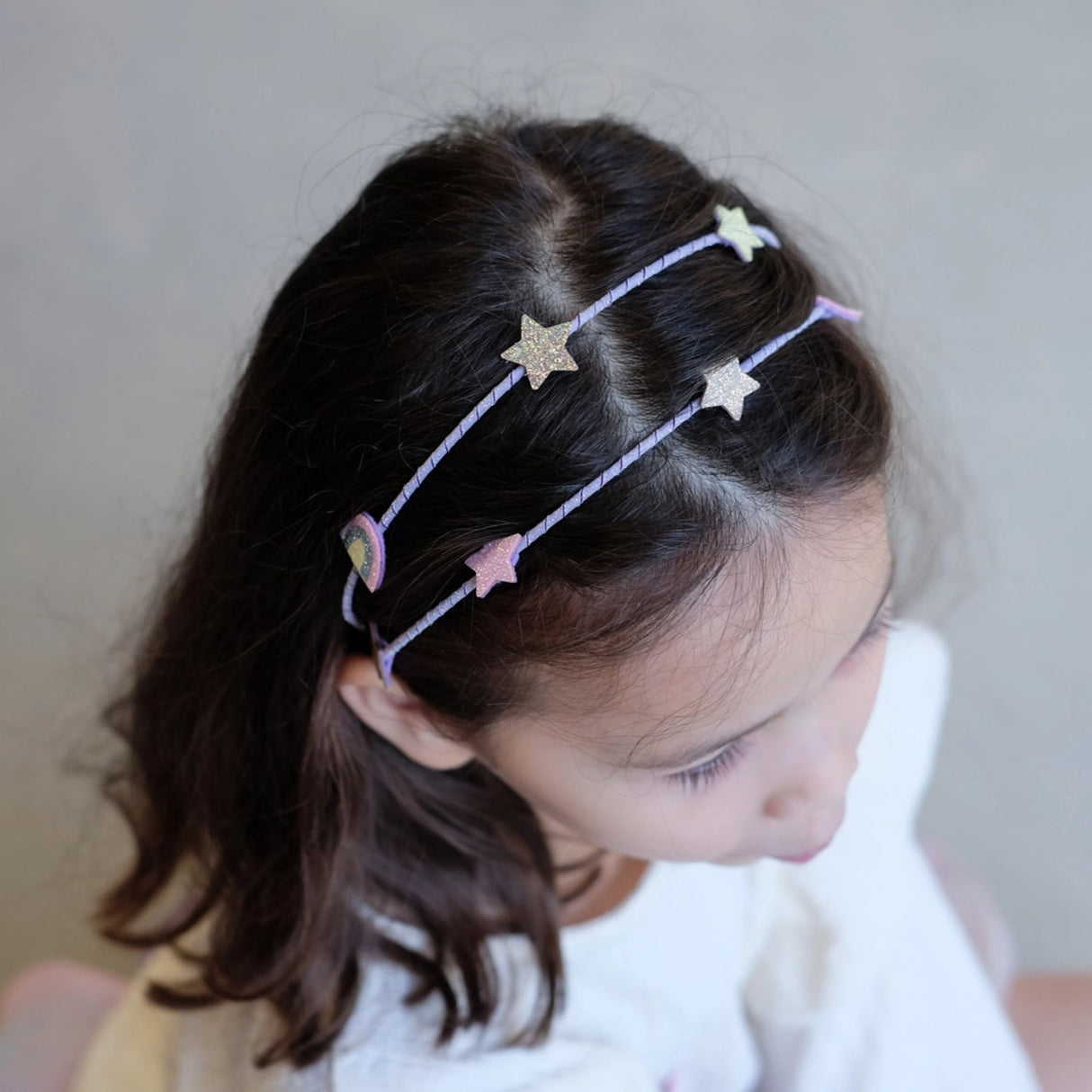 Mimi & Lula Double Headband - Rainbow & Star Dreamland